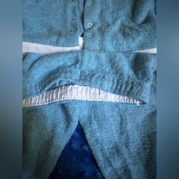 Vintage JCPenney Blue Baby Jogger Outfit with White Trim-Button Up-Rare Find - Picture 7 of 15